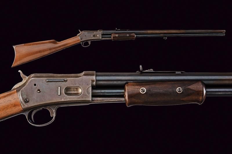 Null 
"Una Colt Lightning Slide Action Rifle telaio medio" "datazione: 1885-90 p&hellip;