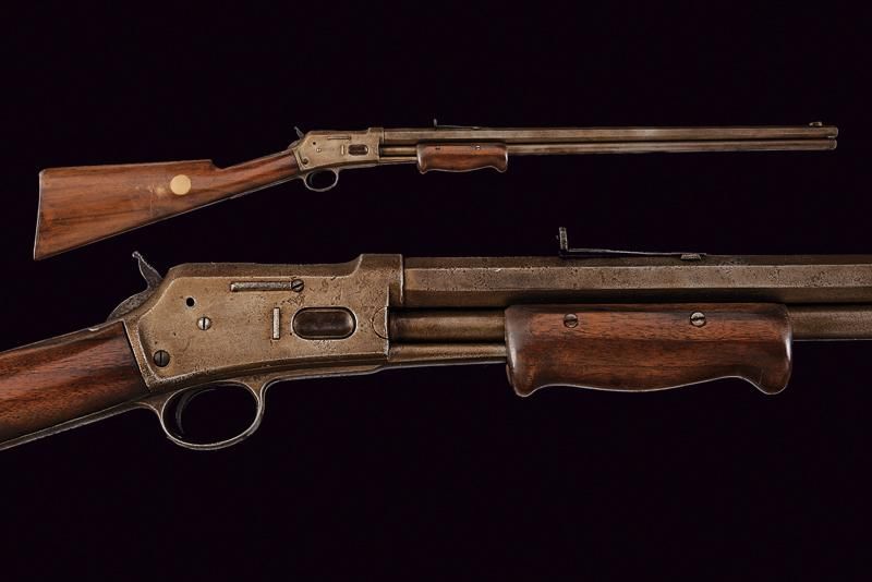Null 
"Una Colt Lightning Slide Action Rifle telaio medio" "datazione: 1885-90 p&hellip;
