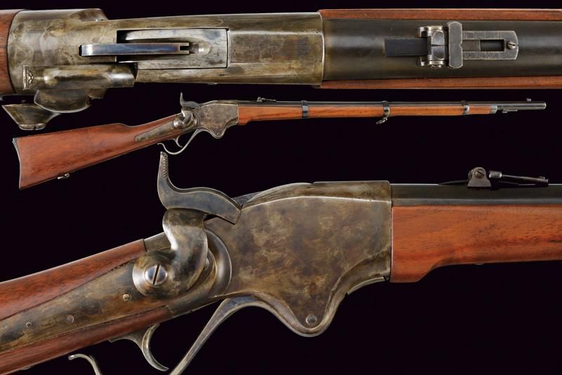 A 1865 model Spencer Repeating Rifle datación: Tercer cuarto del siglo XIX proce&hellip;