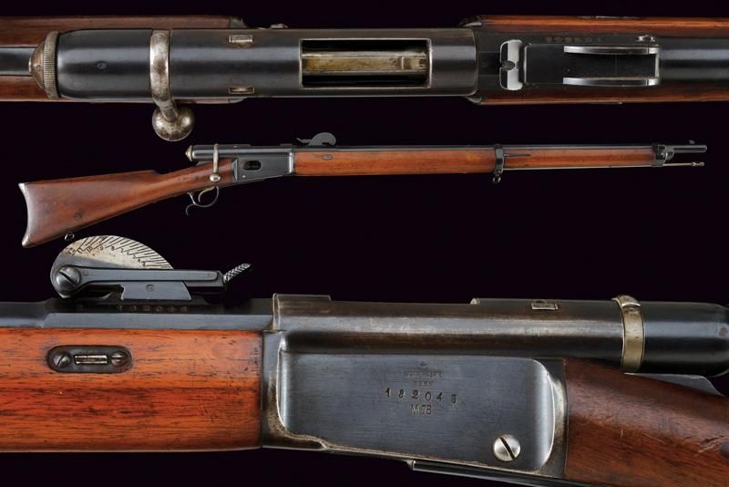 An 1878 model Vetterli rifle dating: 1875-1890 provenance: Swiss, Rifled, round &hellip;