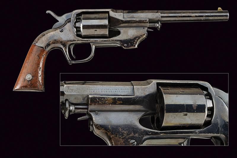 An Allen & Wheelock Center Hammer Army Revolver 日期：1861-1862 出处：美国，有膛线，圆形，44口径枪管&hellip;
