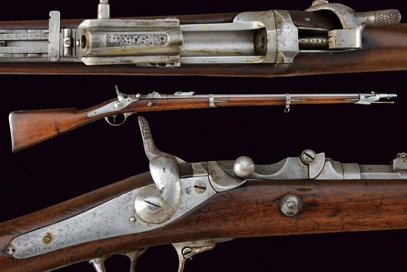 An 1867 model Albini-Breandlin breech loading rifle dating: 1869 provenance: Bel&hellip;