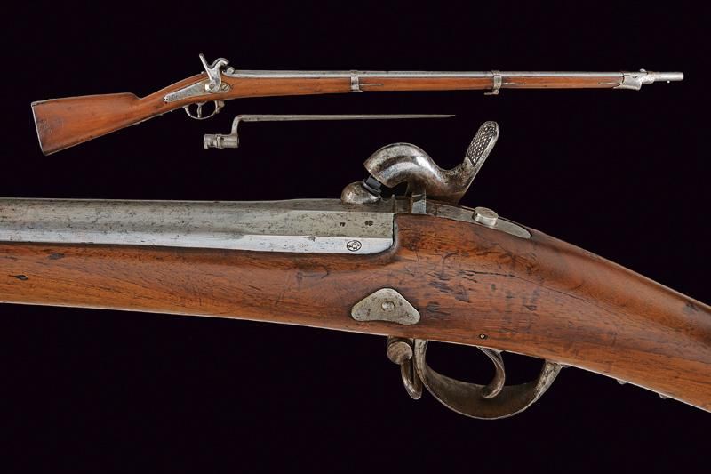 A National Guard percussion musket with bayonet Datierung: Drittes Viertel des 1&hellip;
