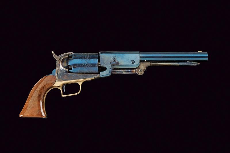 A miniature model of Colt Walker revolver 日期：20世纪末 出处：意大利，圆柱形，有膛线，5.3毫米口径枪管，有前视镜&hellip;