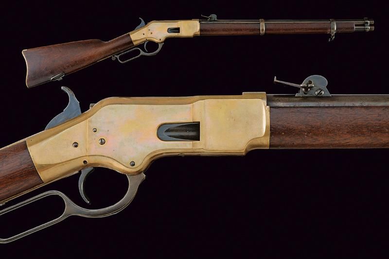A Winchester Model 1866 Third Model Musket 年代：19世纪第三季度 出处：美国，圆形，有膛线，长，20'，44毫米口径&hellip;