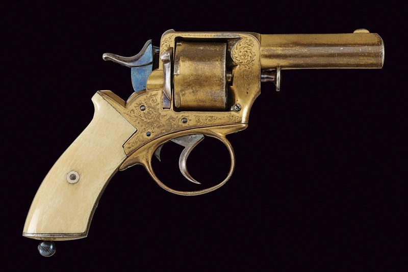 A rare and fine centerfire revolver by Primavesi & Sons 日期：约1880年 出处：英国，圆形，44口径枪&hellip;
