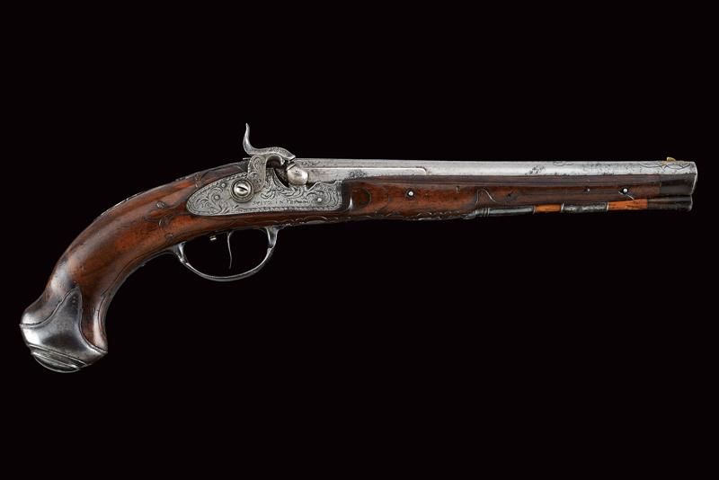 A fine pistol converted to percussion by Kuchenreuter and Stitz 日期：18世纪末 出处：德国德国&hellip;