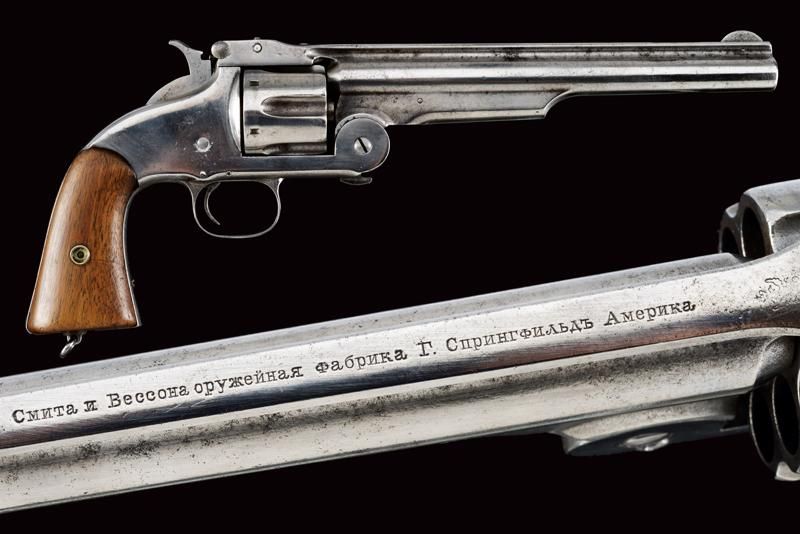 A rare S&W Model 3 Russian First Model revolver (Old Old Model Russian) datación&hellip;