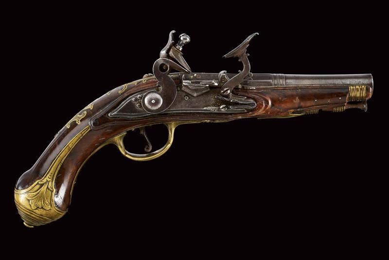 A snaphance pistol signed Pietro Tomasi datazione: Seconda metà del XVIII secolo&hellip;