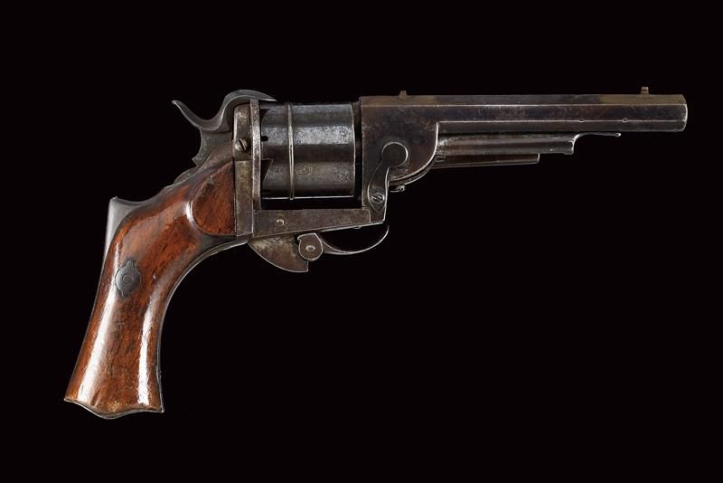 A rare Loron-system pin fire revolver dating: about 1870 provenance: France, Rif&hellip;