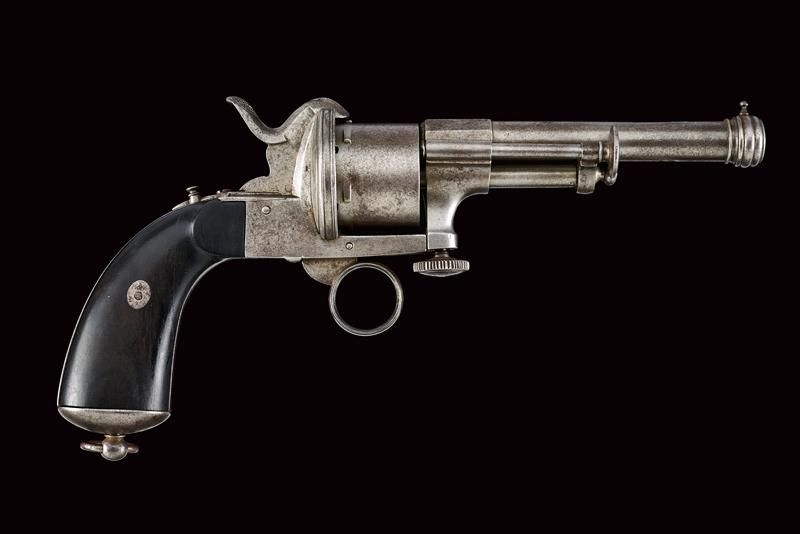 A rare Liverani-Modigliana system pin fire revolver 日期：约1870年 出处：意大利意大利，圆形，有膛线的枪&hellip;
