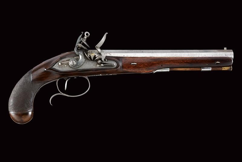A flintlock pistol signed Wheeler datation : Provenance : Début du 19ème siècle &hellip;
