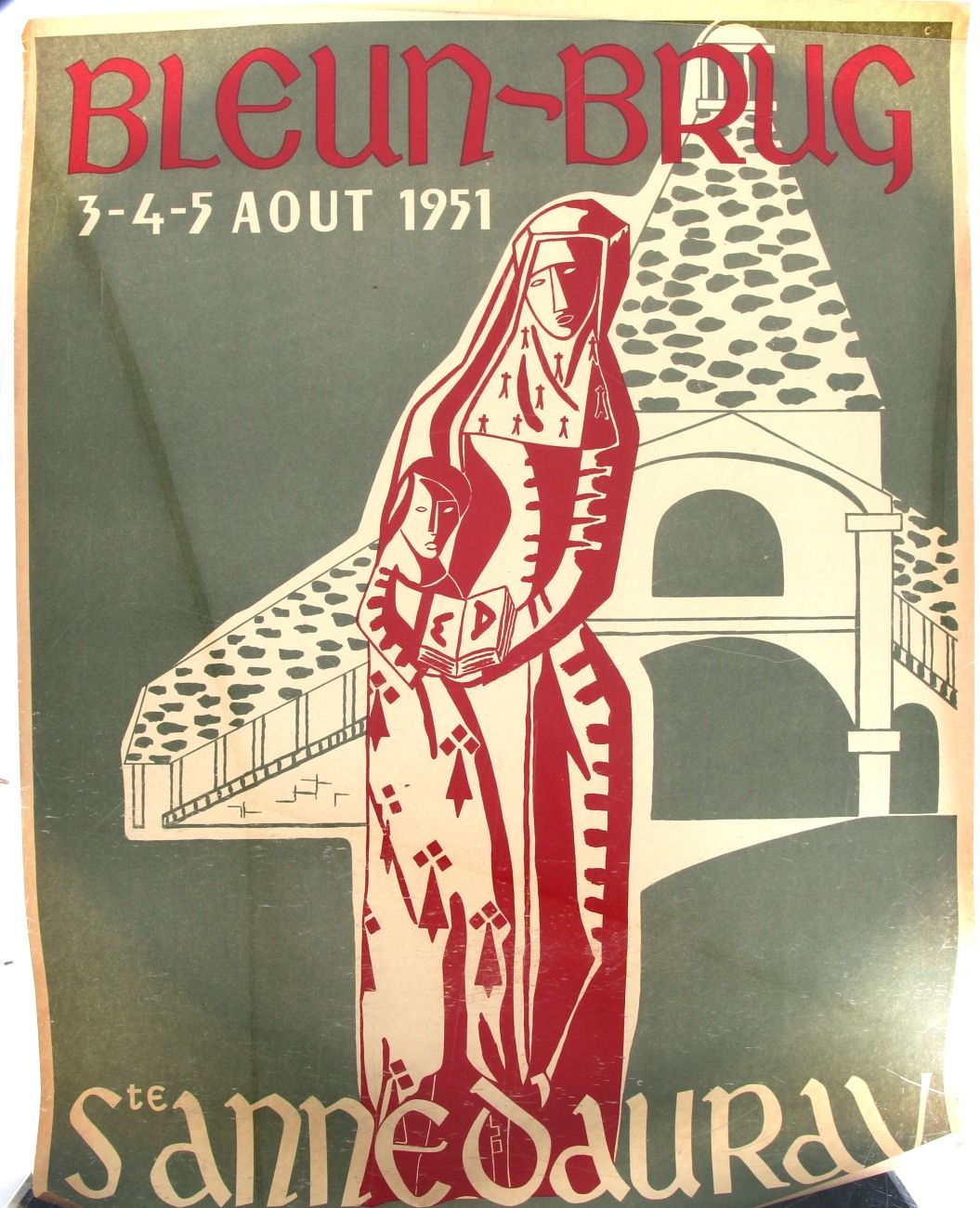 Null BRITANNIA - BLEUN-BRUG manifesto illustrato da CORY, "Bleun-Brug 3-4-5 agos&hellip;
