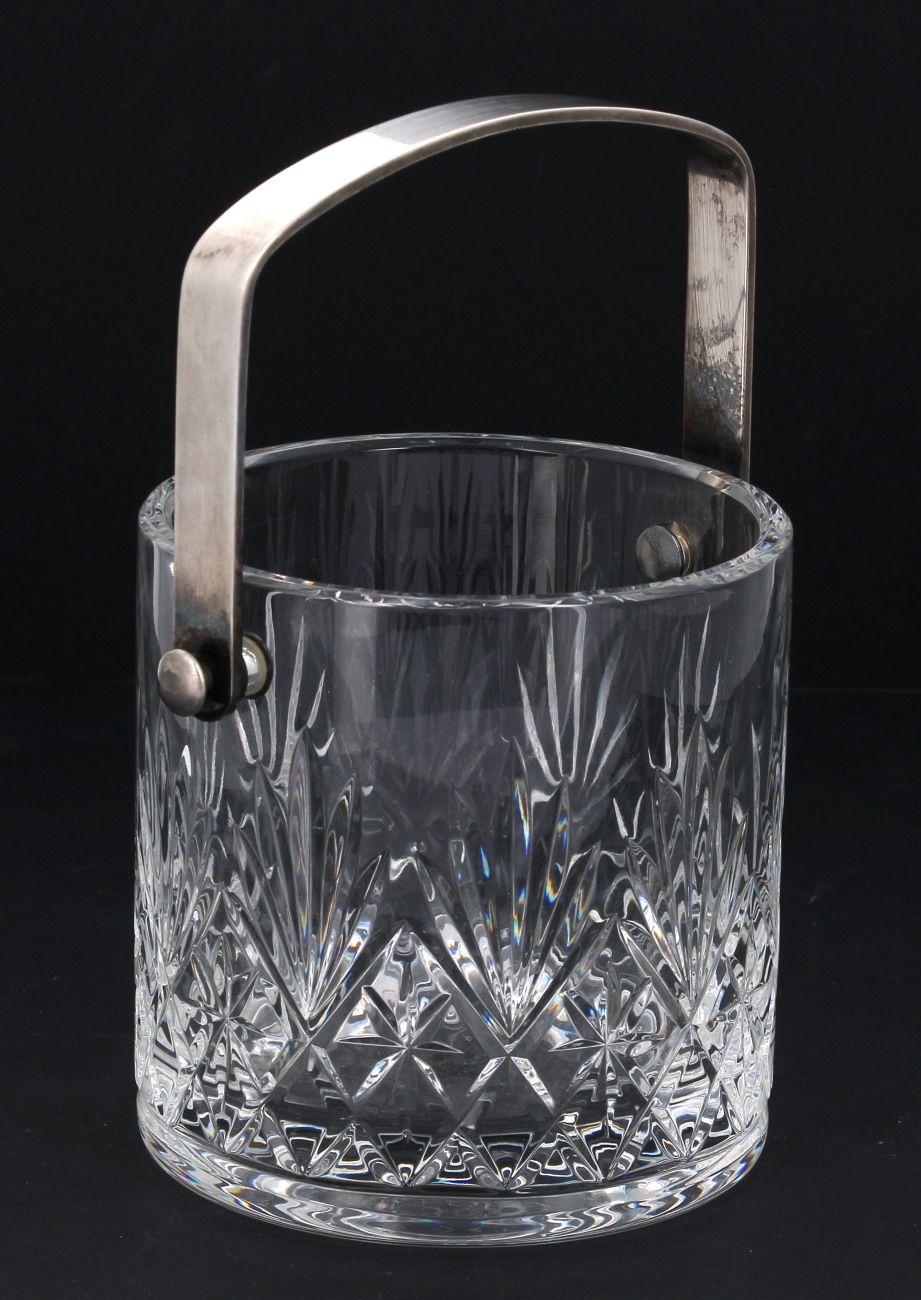Null SAINT-LOUIS - Seau à glace en cristal, marqué, H 12 cm