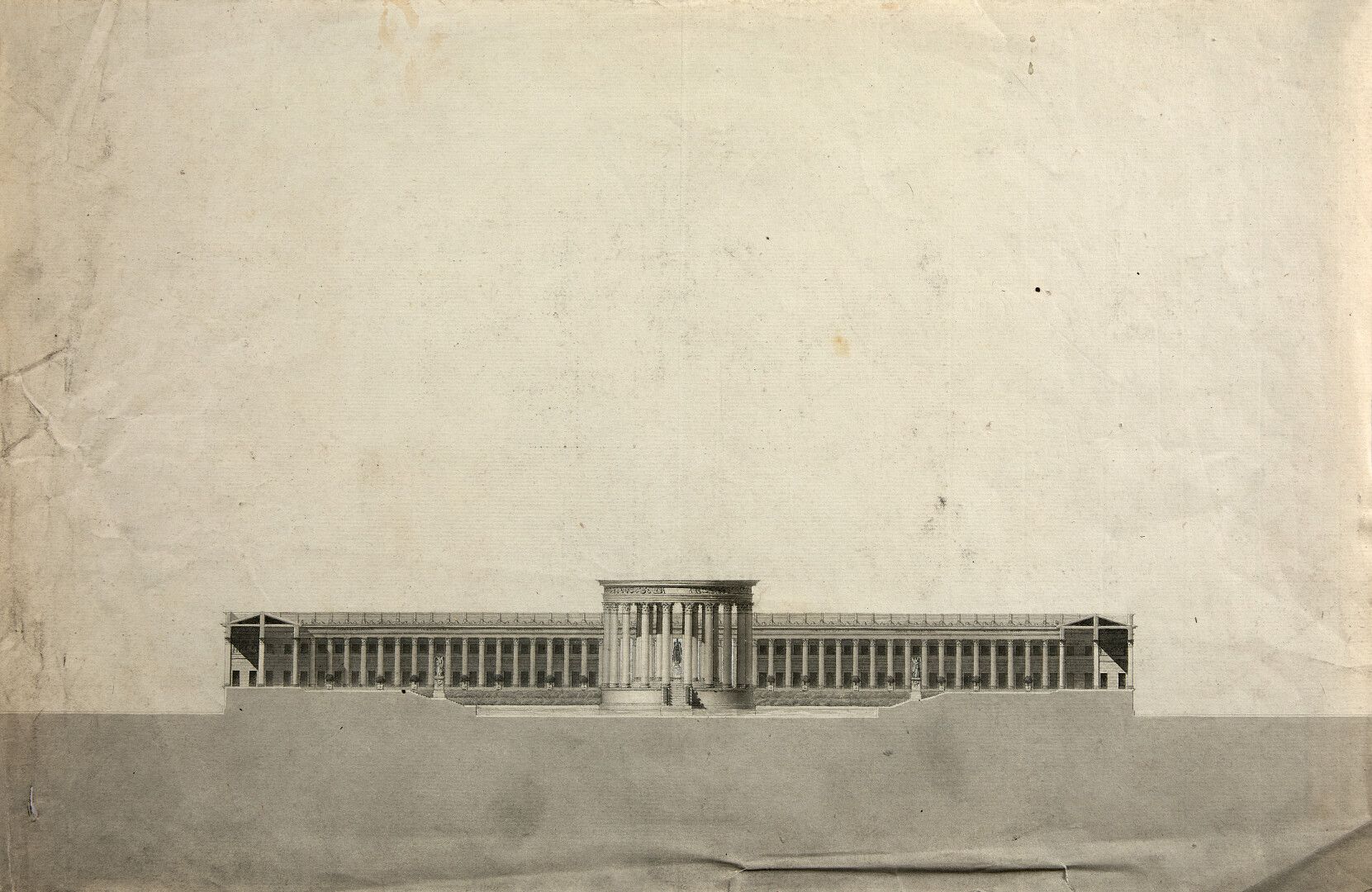 Null 孔贝-路易 (1754-1818)

"波尔多Trompette城堡广场上的共和国纪念碑的三个项目

钢笔和印度墨水，灰色，粉色和绿色水洗（两个粘在旧&hellip;