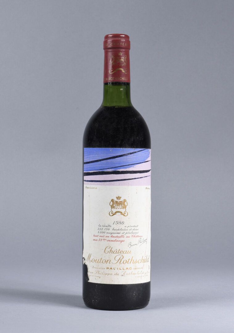 Null Bottiglia Château Mouton Rothschild 1980, Ier Grand Cru Classé de Pauillac &hellip;