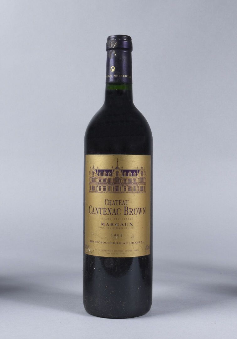 Null 12 bottiglie Château Cantenac Brown, 1995, 3° Grand Cru Classé de Margaux.