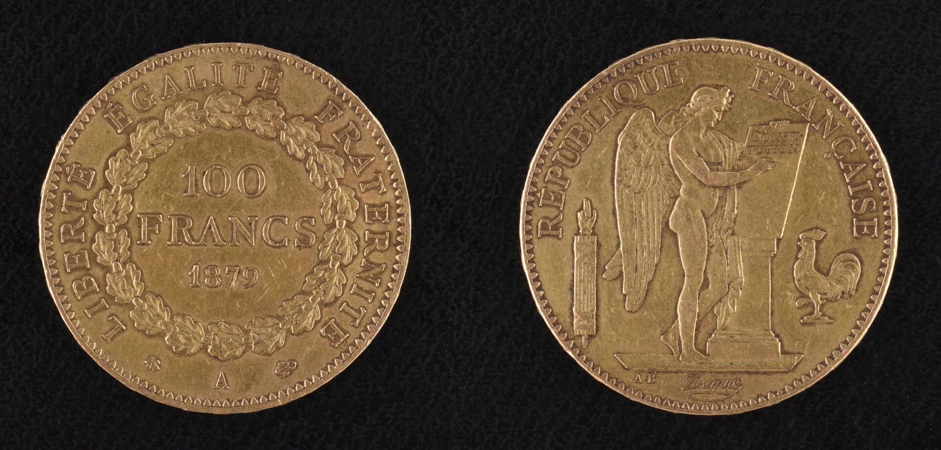 Null FRANKREICH - Dritte Republik (1870-1940)
100-Franc-Goldmünze Typ Genie, 187&hellip;