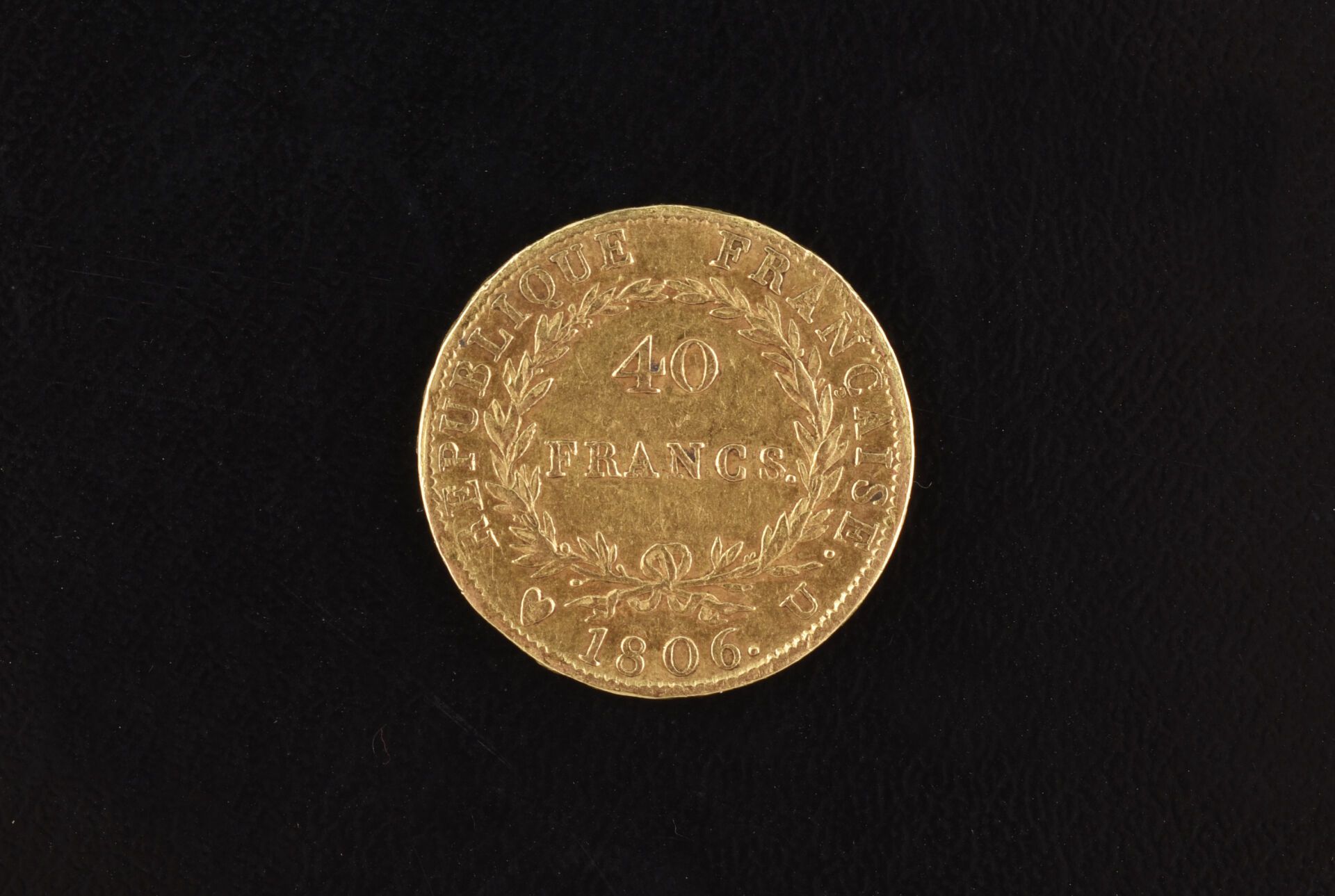Null 法国 - 第一帝国（1804-1814 年）
40 法郎或拿破仑一世 Tête nue 硬币，1806 年，都灵。
很好到非常好