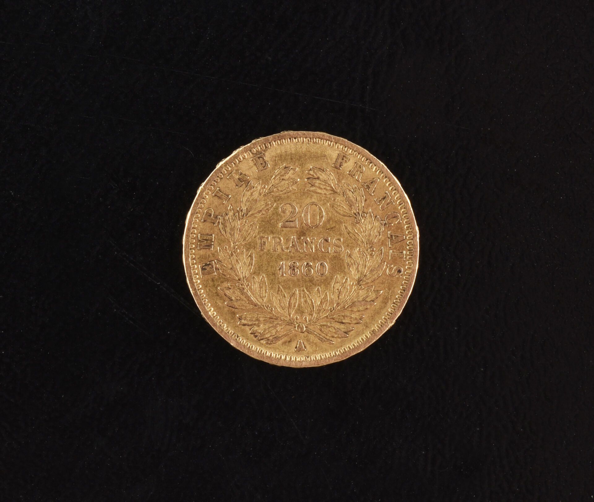 Null 法国 - 第二帝国（1852-1870）
20法郎硬币或拿破仑三世头像，1860年，巴黎。
VF至FV。
