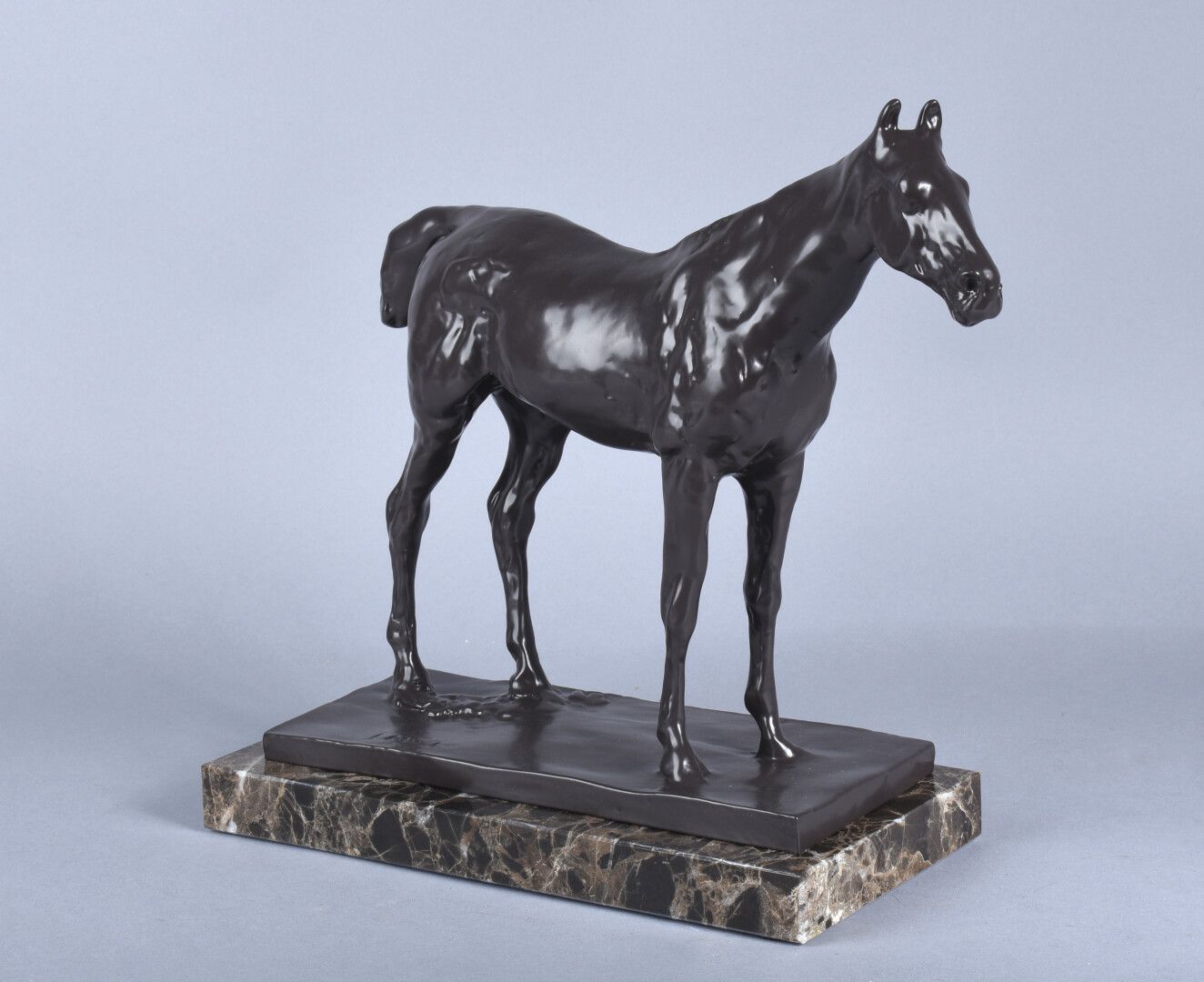 Null DEGAS Edgar (1834-1917) (After)
"Cheval arrêté" ("Stopped Horse")
Patinated&hellip;