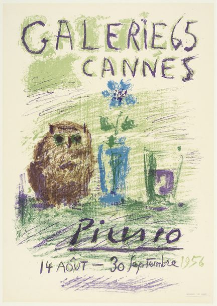 Pablo Picasso (1881-1973) GALERIE 65, CANNES, 1956
(Czwiklitzer, 21)
Affiche lit&hellip;