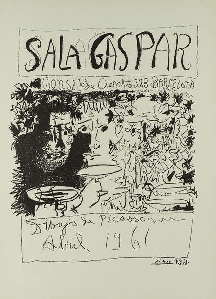 Pablo Picasso (1881-1973) SALA GASPAR,
DIBUJOS DE PICASSO, 1961
(Czwiklitzer, 46&hellip;