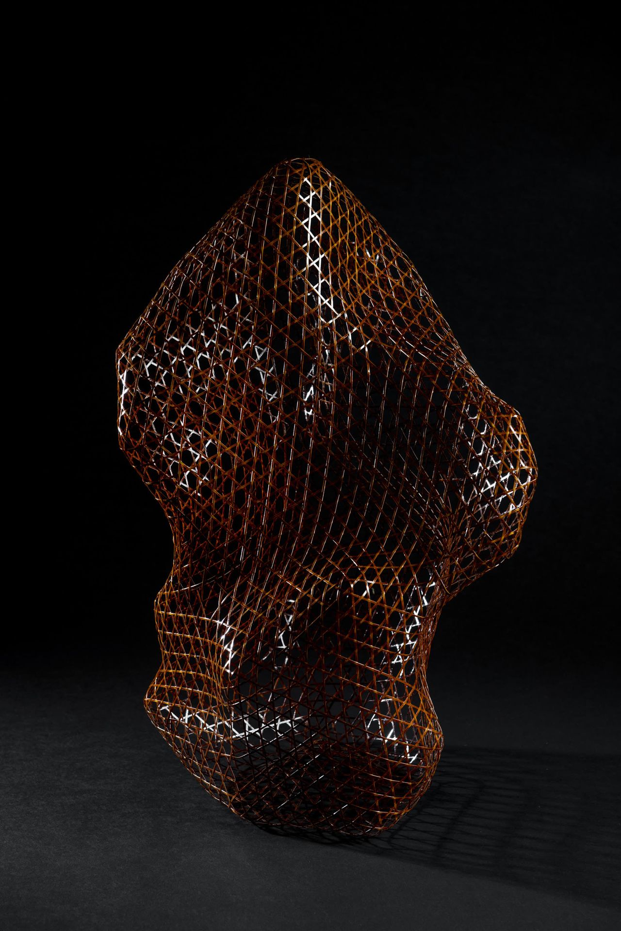 MORIGAMI JIN (1955-) Za (Seated)---Sculpture
Bamboo madake and urushi lacquer, T&hellip;