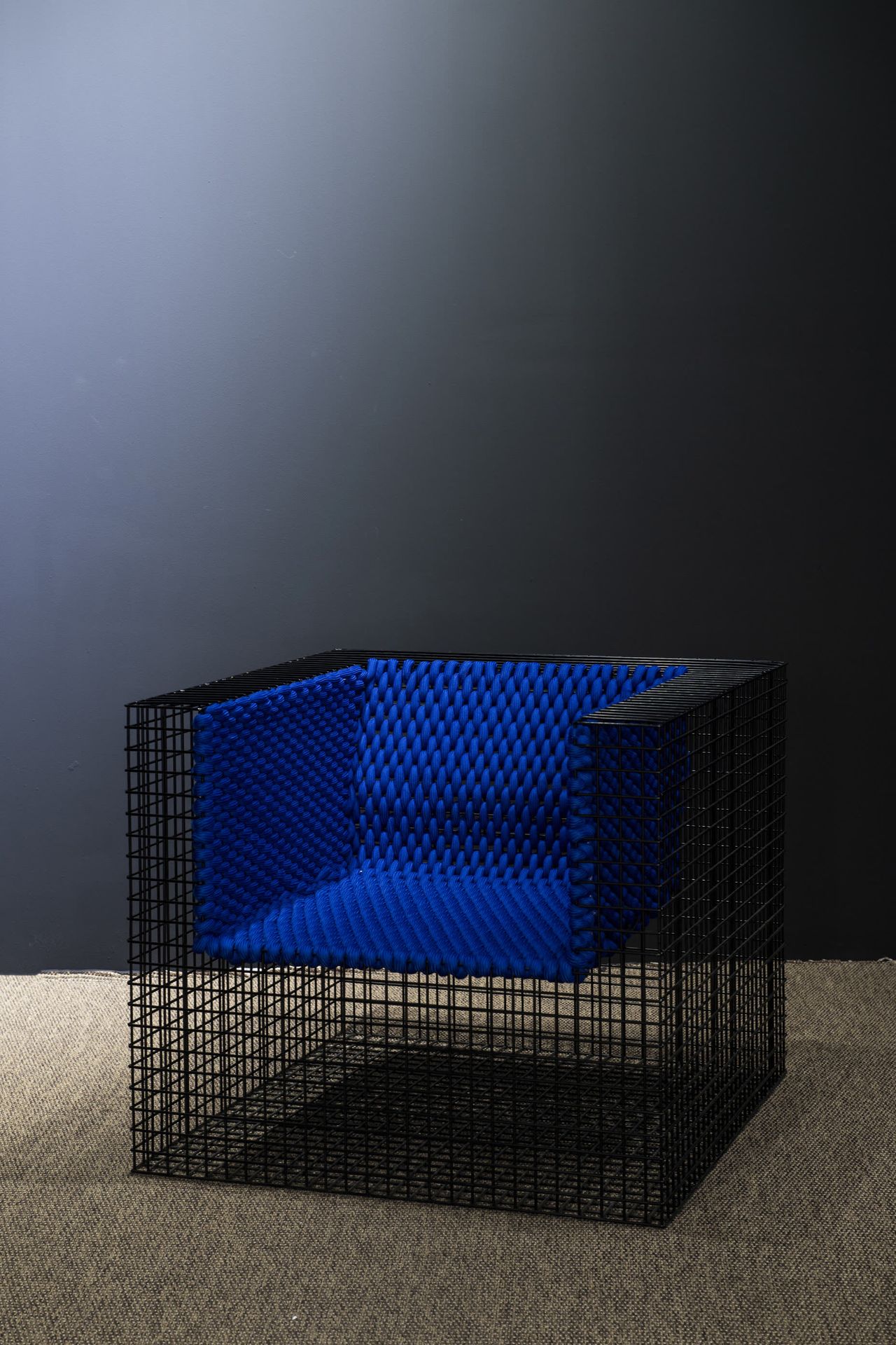 GEDION KIM Sessel
Draht, Seil
2019
H 66 B 78 T 80 cm
Provenienz: Galerie Iham