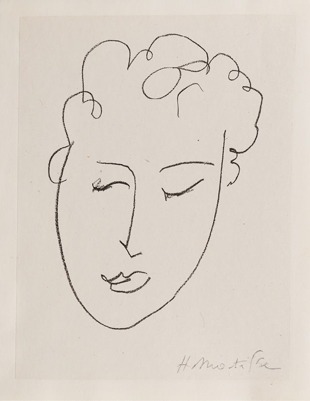 HENRI MATISSE (1869-1954) PIERRE LEVEES, 1948 (Duthuit, 23)
Lana羊皮纸书，附有签名的黑色石版画，&hellip;