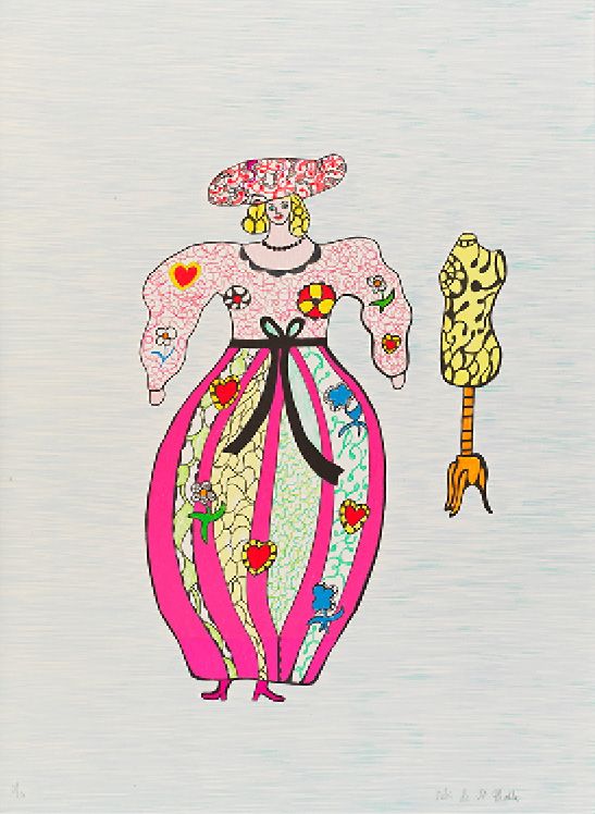 Niki DE SAINT-PHALLE (1930-2002) HABIT HABIT, 1995
Lithograph in colour on Arche&hellip;