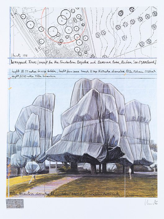 CHRISTO (1935-2020) WRAPPED TREES, PROJECT FOR THE BEYELER AND BEROWER PARK FOUN&hellip;