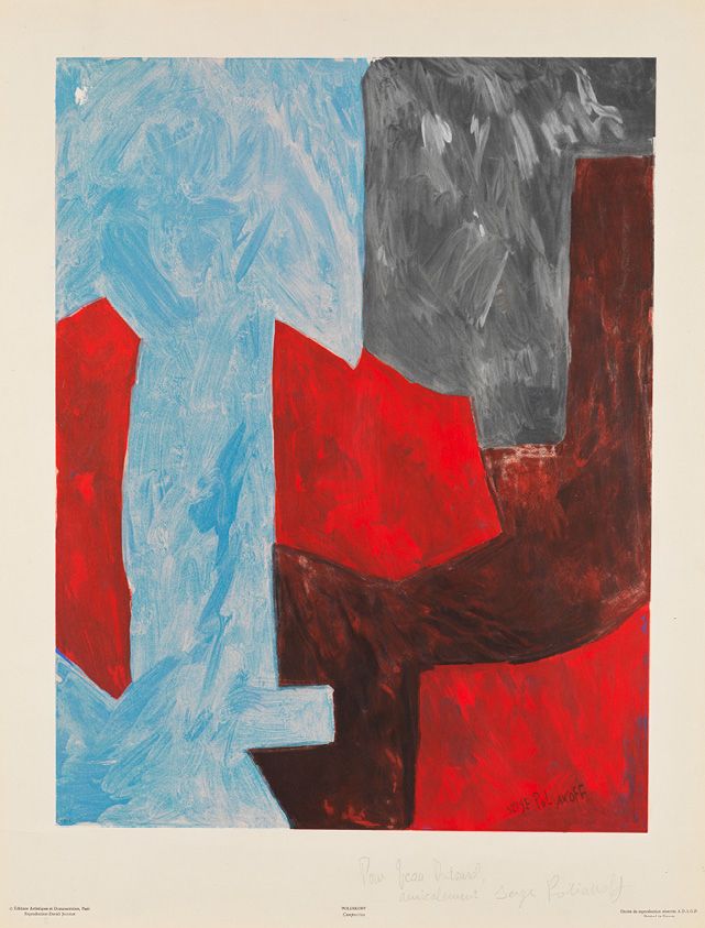 Serge POLIAKOFF (1900-1969) UNTITLED
Offset in colour from an oil on canvas
Sign&hellip;