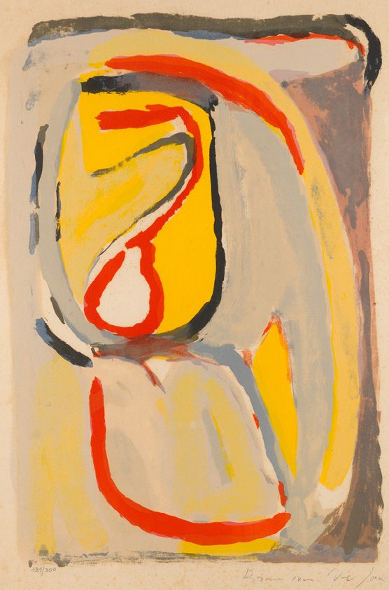 Bram VAN VELDE (1895-1981) MORNING, 1969 (River, 54)
Litografia a colori su cart&hellip;