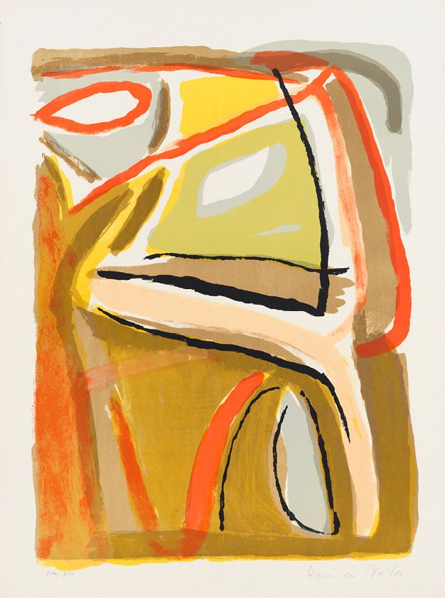 Bram VAN VELDE (1895-1981) SOLEIL, 1968 (Rivière, 57)
Lithograph in colours on A&hellip;