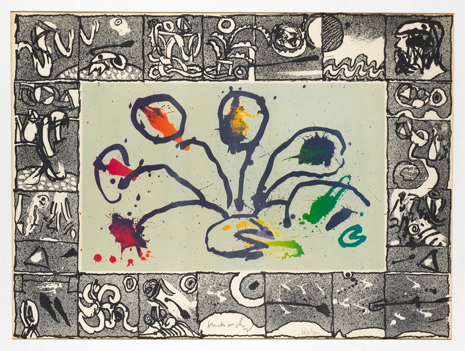 Pierre ALECHINSKY (Né en 1927) BABORD, 1968
彩色石版画
有签名和编号的164/300 64.7 x 48 cm (正&hellip;