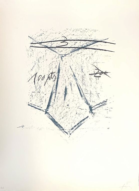 Antoni Tàpies (1923-2012) LLAMBREC 9, 1975
Lithographie sur papier
Signée et ann&hellip;