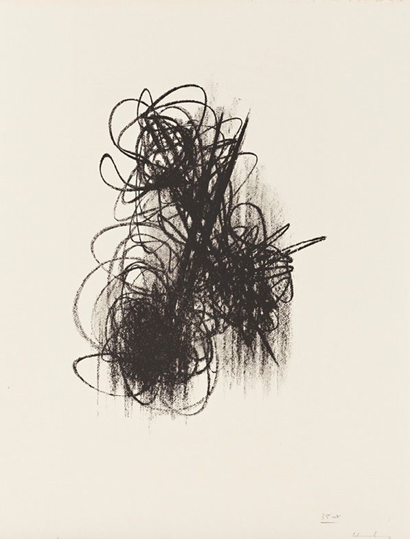 Hans HARTUNG (1904-1989) L. 44 - 1958 (Schmücking, 107; RMM; 123)
Autografo a ma&hellip;