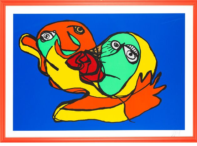 Karel APPEL (1921-2006) FACE COMPOSITION
Set of two lithographs in colour
Signed&hellip;