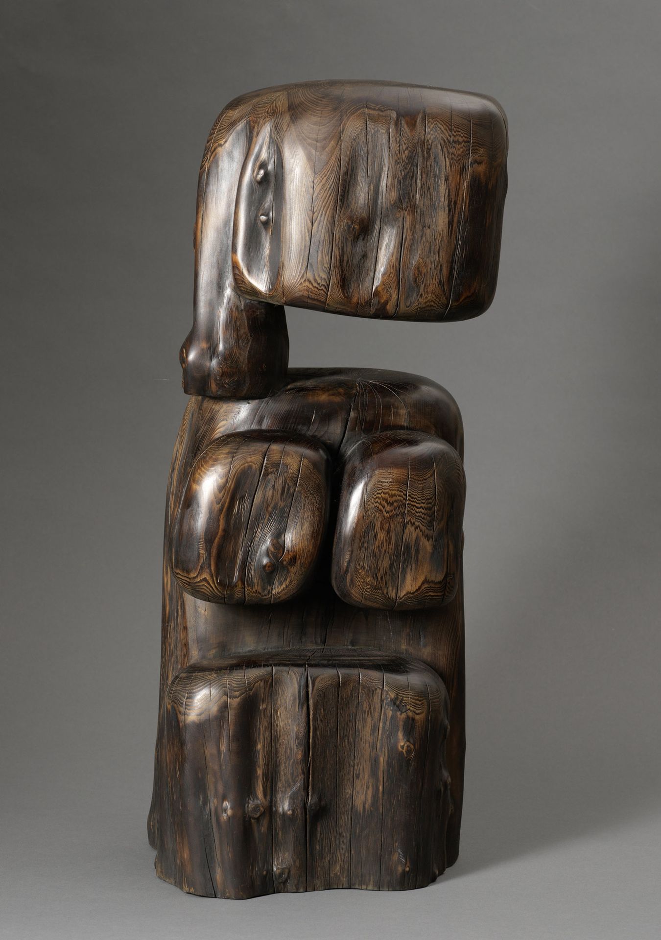 Wang Keping (né en 1949) FEMALE BUST, 2014
Wood carving (yew)
Monogrammed in Pin&hellip;