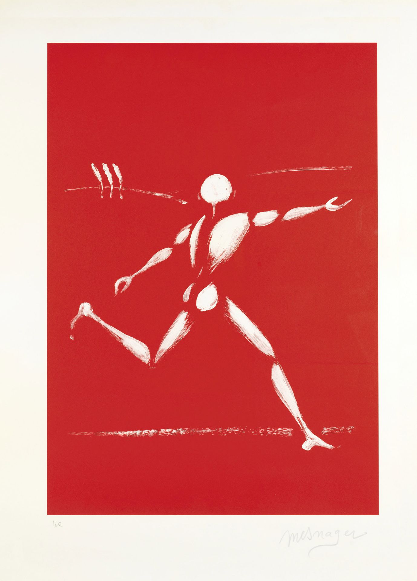 Jérôme MESNAGER (Né en 1961) 无标题彩色石板画
已签名并注明 "HC "的非印刷品 75 × 55 cm - 已装框