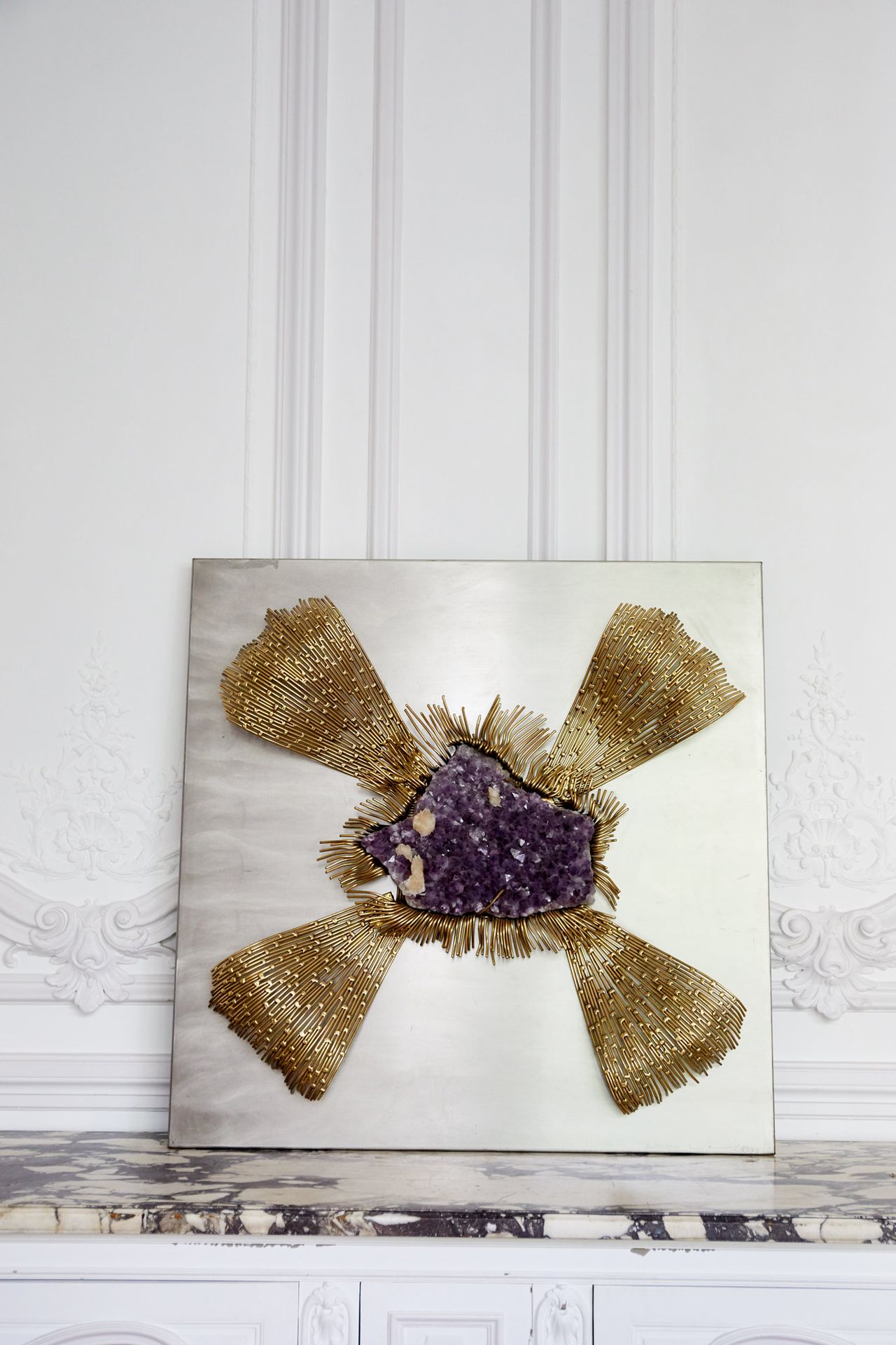JACQUES DUVAL-BRASSEUR (1934-2021) Wall sculpture


Metal and amethyst


Date of&hellip;