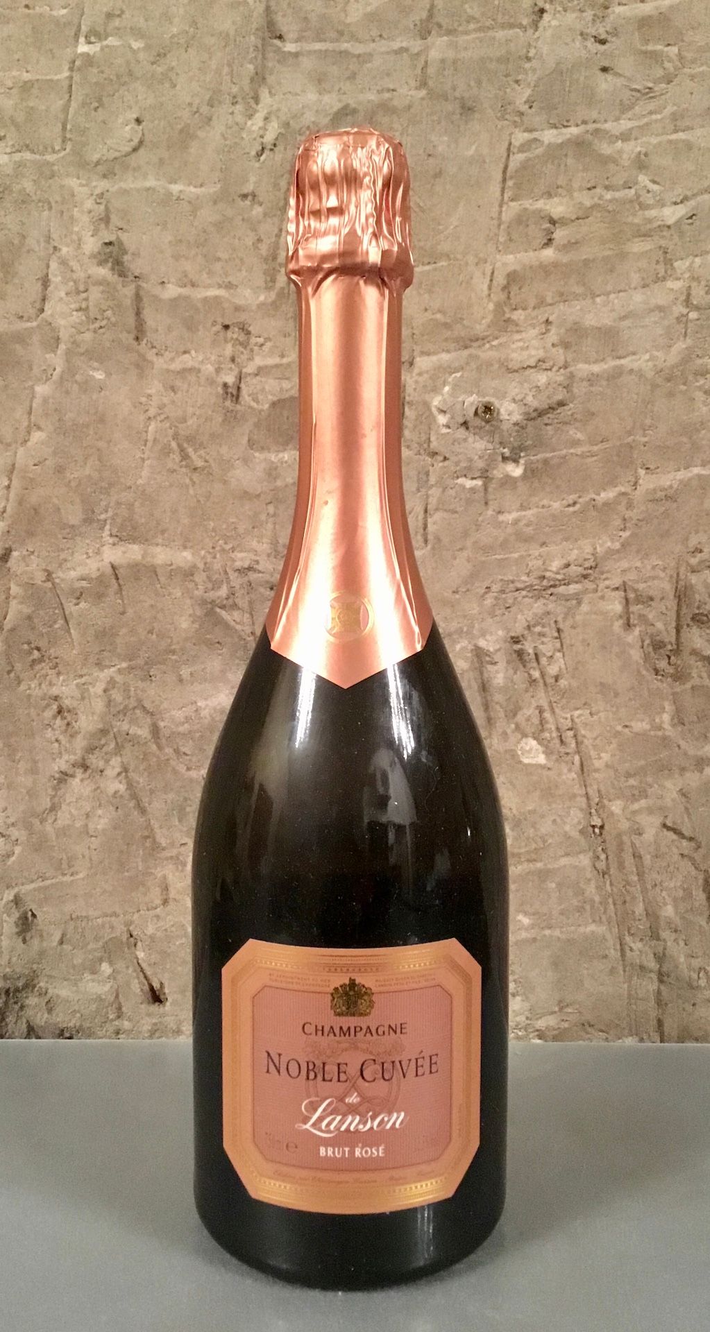 Null 1 botella de CHAMPAGNE "Noble cuvée rosé", Lanson