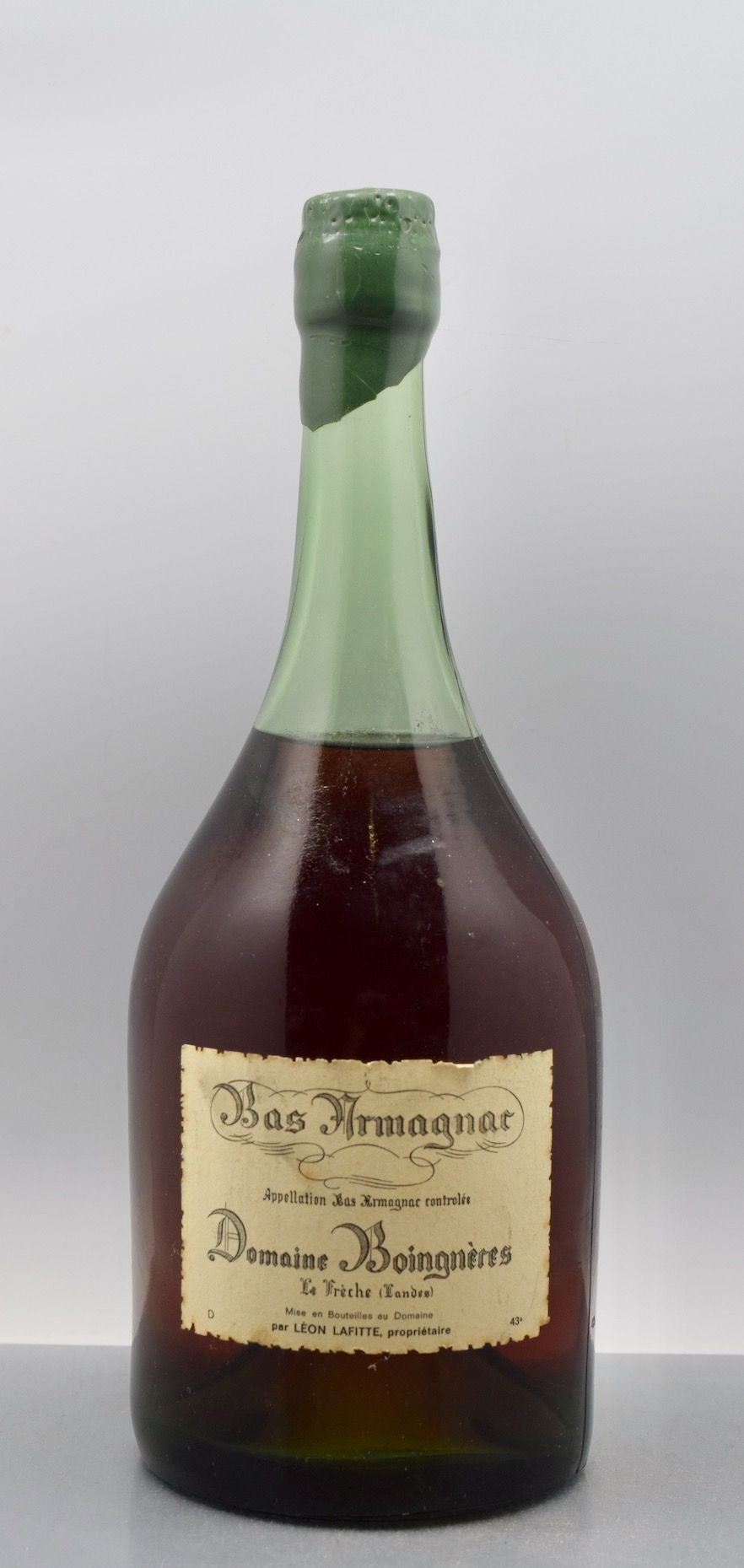 Null 1 bouteille BAS-ARMAGNAC "Domaine de Boingnères", Léon Lafitte (LB)