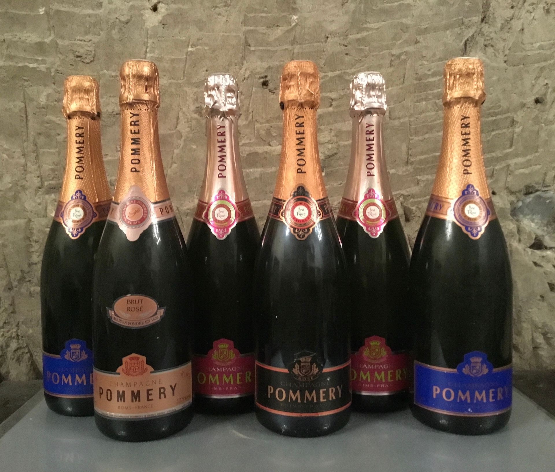 Null 6 bouteilles CHAMPAGNE rosé, Pommery