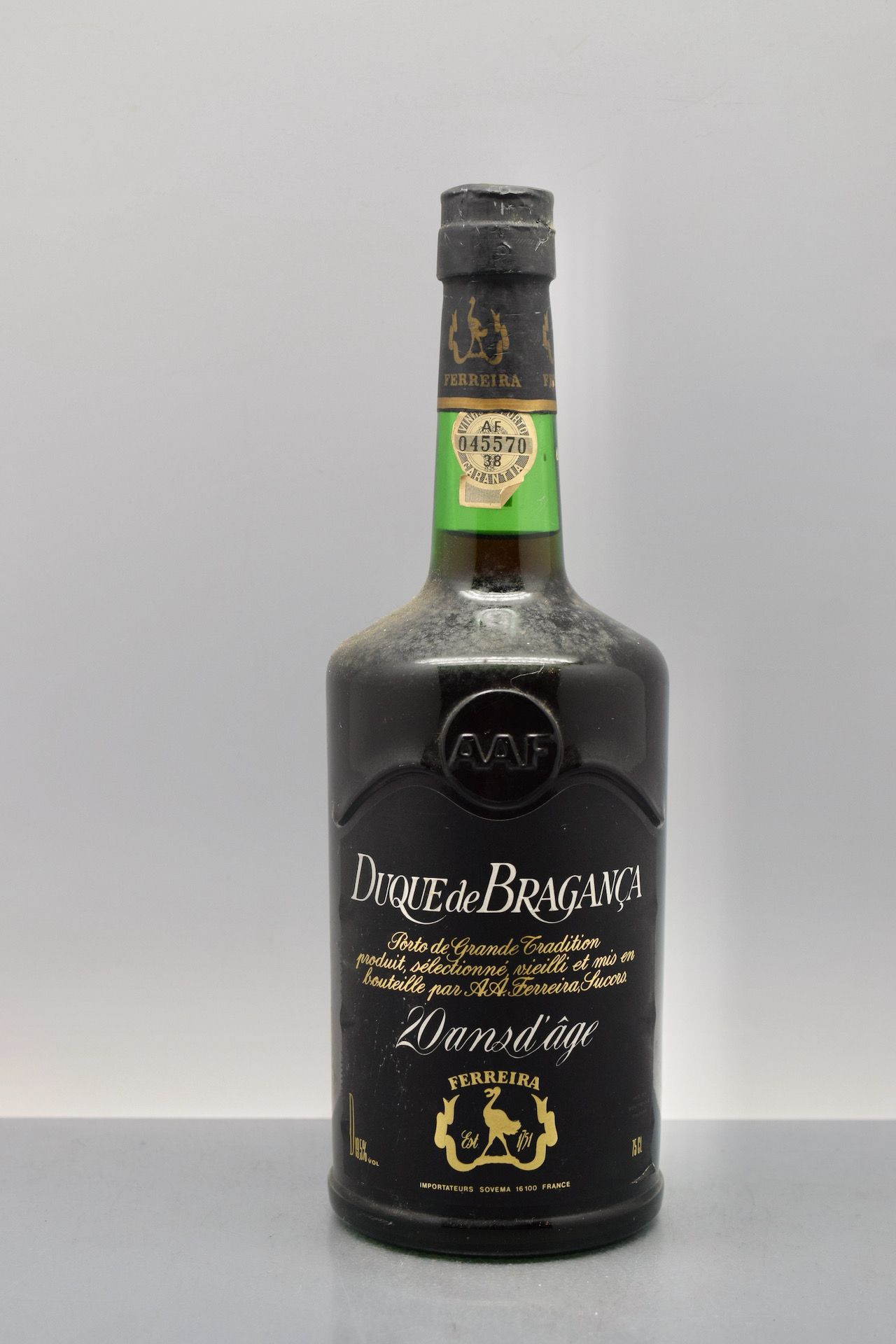 Null 1 Flasche PORTO "Duque de Bragança", Ferreira 20 Jahre