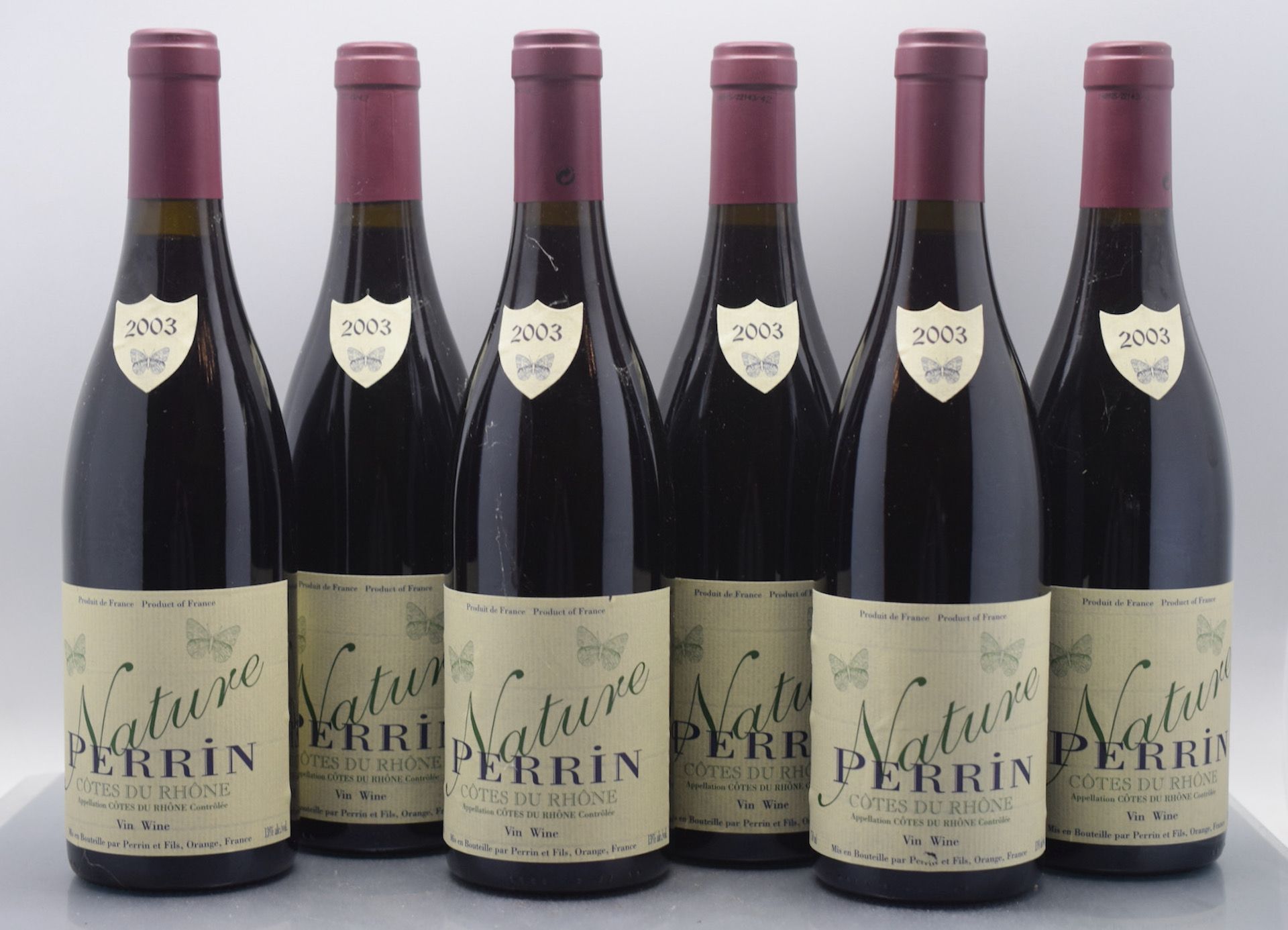 Null 12 bottles CÔTES-DU-RHÔNE "Nature", Perrin & Fils 2003