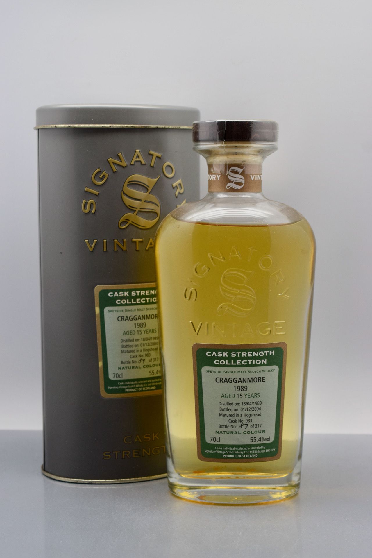 Null 1 bottiglia di SCOTCH WHISKY "Speyside Single Malt", Cragganmore 1989 (etlt&hellip;