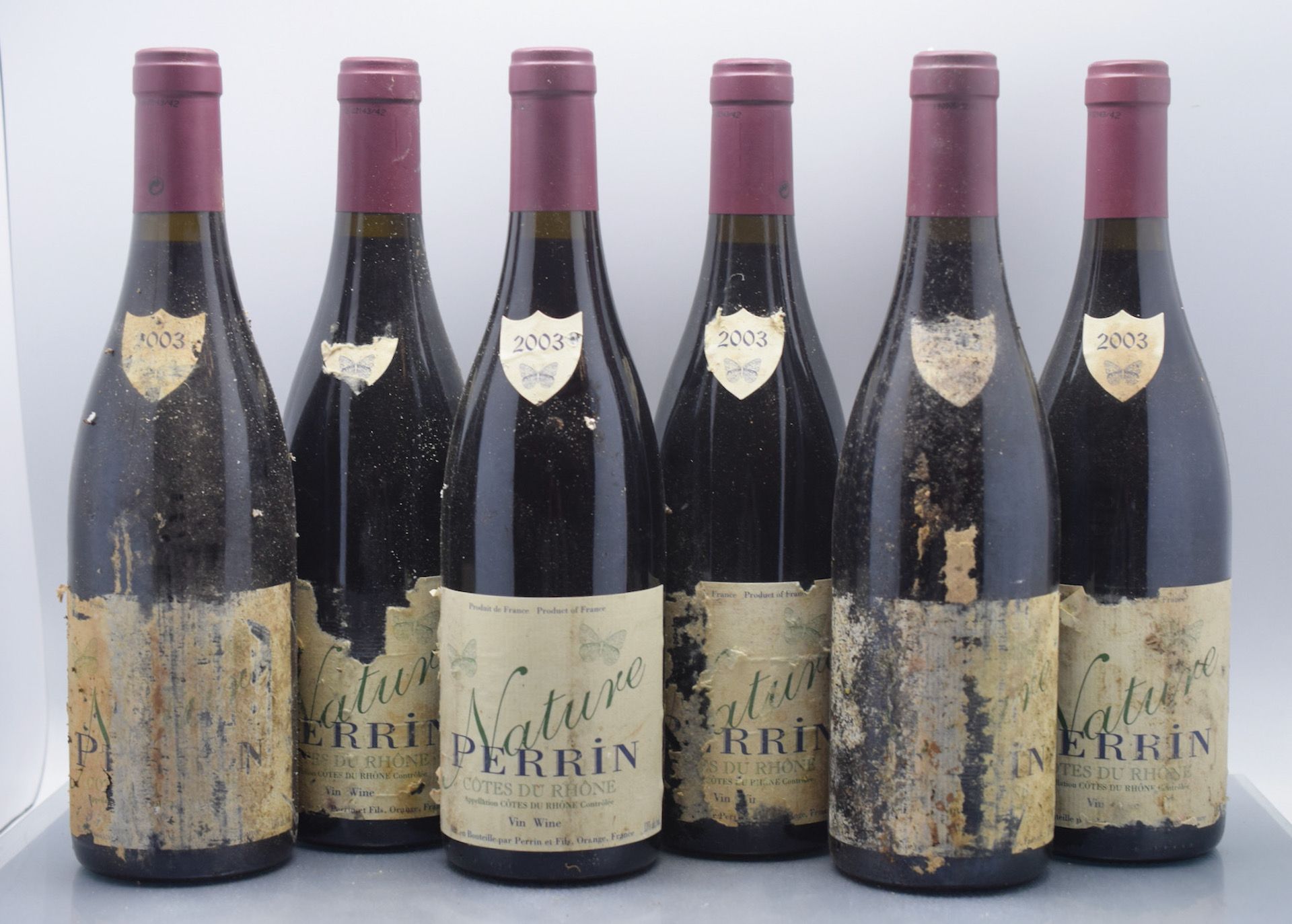 Null 12 bottles CÔTES-DU-RHÔNE "Nature", Perrin & Fils 2003 (8 eta including 4 i&hellip;