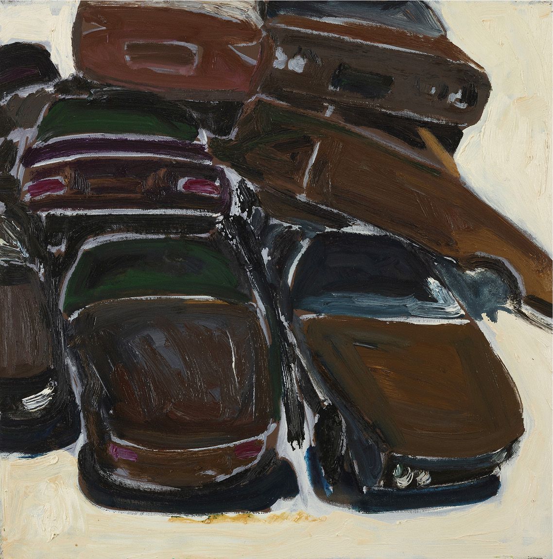 Salah SAOULI (né en 1962) * 无标题，2010
布面油画
60 x 60 cm - 23.62 x 23.62 in.
布面油画